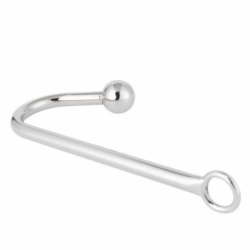 AllNight 3294 Anal Hook Smooth Toy Metal Sex 0409